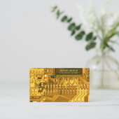 Gold PCB's, gedrukte schakelingen - Technology Eng Visitekaartje (Staand voorkant)