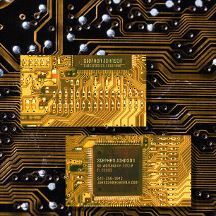 Gold PCB's, gedrukte schakelingen - Technology Eng Visitekaartje