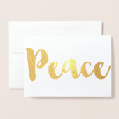 Gold Peace Folie Kaarten (Voorkant met envelop)
