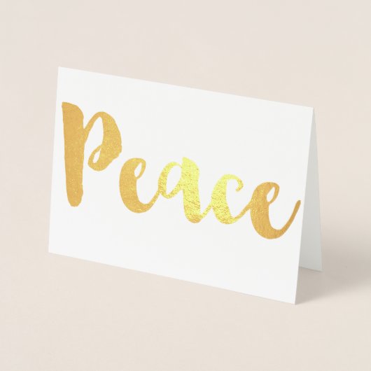 Gold Peace Folie Kaarten (Voorkant)
