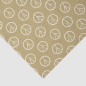 Gold Peace-signalen Tissuepapier (Detail)
