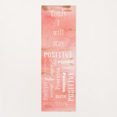 Gold Peach Abstract script positieve spiraal Yogamat (Voorkant)