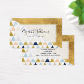 Gold Peach Blue Event Planner Visitekaartjes (Bureau)