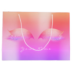 Gold Peach roze roze ombre lashes Eyes Makeup Large Cadeautasje