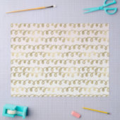 Gold Peach Squiggle Tissuepapier (Craft)