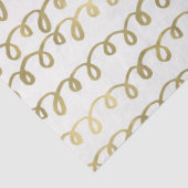 Gold Peach Squiggle Tissuepapier (Detail)