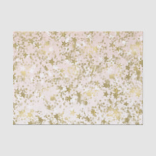 Gold Peach Stars Confetti Abstract Tissuepapier