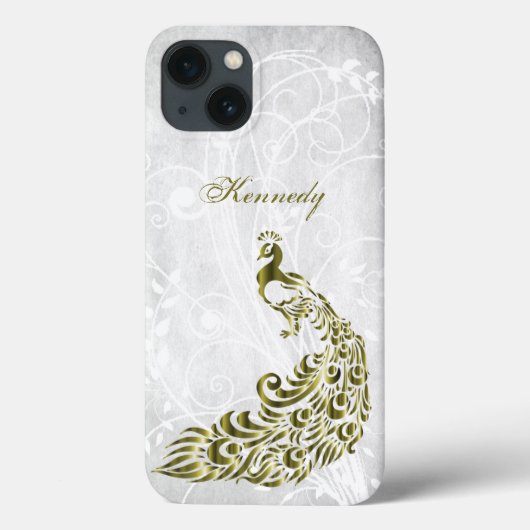 Gold Peacock - Aangepast iPhone X-hoesje Case-Mate iPhone Case (Achterkant)