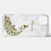 Gold Peacock - Aangepast iPhone X-hoesje Case-Mate iPhone Case (Achterkant (horizontaal))