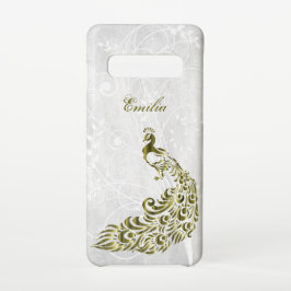 Gold Peacock - Aangepast Samsung Galaxy-Hoesje Galaxy S10 Hoesje