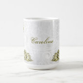 Gold Peacock - Aangepaste koffie-Mok Koffiemok (Center)