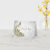 Gold Peacock - Hartelijk dank Kaart (Gele Bloem)