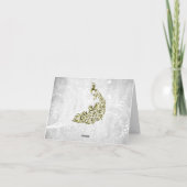 Gold Peacock - Hartelijk dank Kaart (Achterkant)