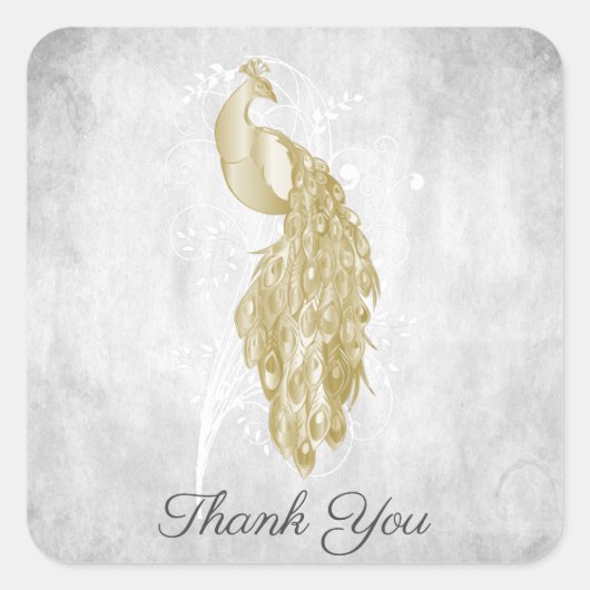 Gold Peacock Hartelijk dank, Stickers (Voorkant)