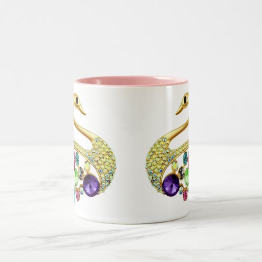 Gold Peacock & Jewels Mok (Center)