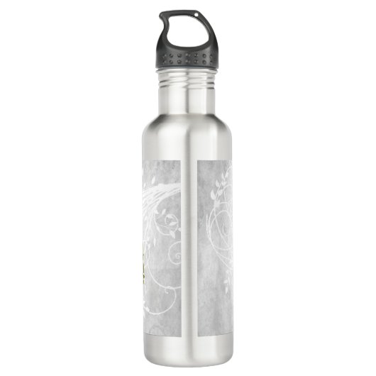 Gold Peacock - op maat gesneden waterfles Waterfles (Achterkant)