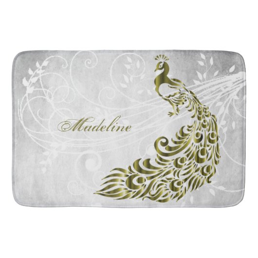 Gold Peacock - Specialized Bath Mat (Voorkant)