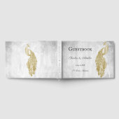 Gold Peacock Weddenschap Gastenboek (Volledig)