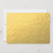 Gold Peacock Wedding Uitnodiging (Achterkant)