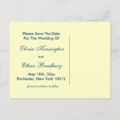 Gold Peacock Wedding Uitnodigingen (Achterkant)