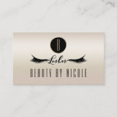 Gold Pearl Shimmer Wimpers Customer Loyalty Kaart (Voorkant)