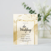 Gold Pearl WEDDING Alcohol INK Abstract LeahG (Staand voorkant)