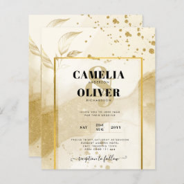 Gold Pearl WEDDING Alcohol INK Abstract LeahG