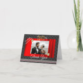 Gold & Pearls 30e bruiloft Jubileum Dank u Bedankkaart (Voorkant)