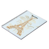 Gold Pearls Eiffel Tower Pocket Map Notitieboek (Linkerzijde)