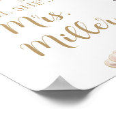 Gold Pearls en Prosecco dagen tot ze Mrs Poster (Hoek)
