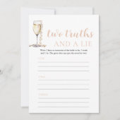 Gold Pearls en Prosecco Twee waarheden en een leug Kaart (Voorkant)