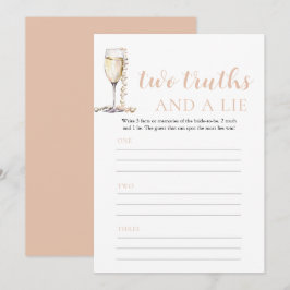 Gold Pearls en Prosecco Twee waarheden en een leug Kaart