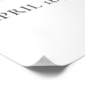 Gold Pearls en Prosecco Vrijgezellenfeest Poster (Hoek)