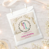 Gold & Pearls Waterman 1e verjaardag Dank u Bedankzakje (Geknipt)