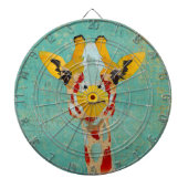 Gold Peking Giraffe Dartboard Dartbord (Voorkant)