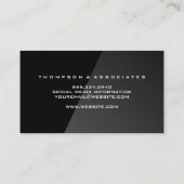 Gold Pen Justice Scales | Juridische Logo Visitekaartje (Achterkant)