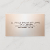 Gold Pen Stripe Luminouse Notary Visitekaartje (Achterkant)