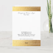 Gold-penseelstreek dankzij kaart (Achterkant)