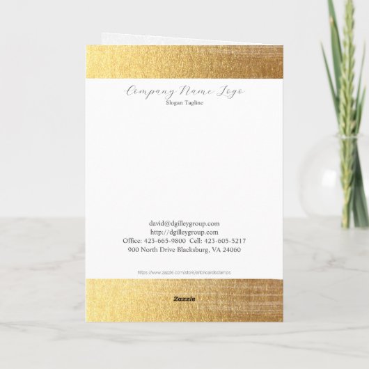 Gold-penseelstreek dankzij kaart (Achterkant)