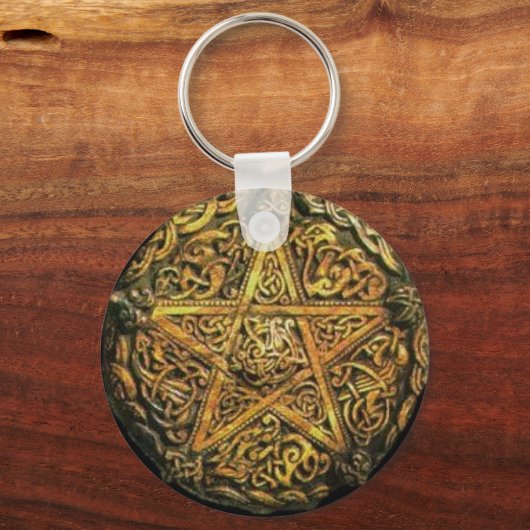 Gold Pentacle Sleutelhanger (Voorkant)