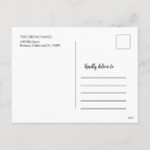 Gold Peony Chinese nieuwjaarsprei Feestdagenkaart (Achterkant)