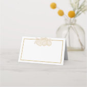 Gold Perfect Pear Flat Place Card Plaatskaartje (Voorkant)