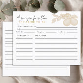 Gold Perfect Pear Vrijgezellenfeest Recept Kaart