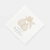 Gold Perfect Pear Vrijgezellenfeest servet (Hoek)