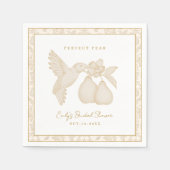 Gold Perfect Pear Vrijgezellenfeest servetten (Voorkant)