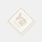 Gold Perfect Pear Vrijgezellenfeest servetten (Hoek)