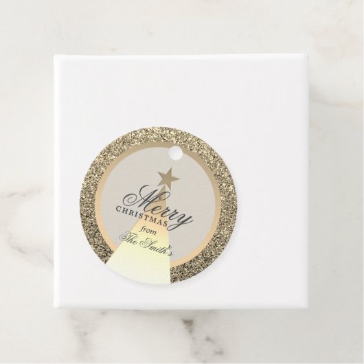Gold Personal kerstcadeau-Label Bedankjes Labels (In situ)