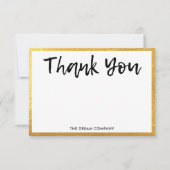 Gold Personal Message Hartelijk dank voor het invo (Voorkant)