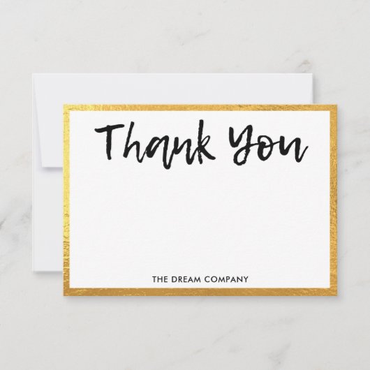 Gold Personal Message Hartelijk dank voor het invo (Voorkant)