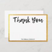 Gold Personal Message Hartelijk dank voor het invo (Voorkant / Achterkant)